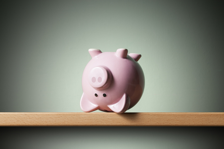 Piggy Bank upside down