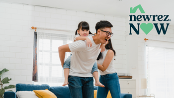 family playing and smiling